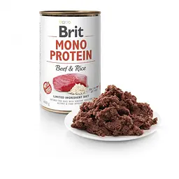 Вологий корм для собак Brit Mono Protein Beef & Rice 0,4 кг (яловичина та рис) - мініатюра 2