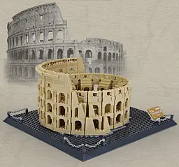 Конструктор архітектура Wange Римський Колізей The Colosseum of Rome 5225 для дітей та дорослих 3D 3Д 1756 деталей - мініатюра 3