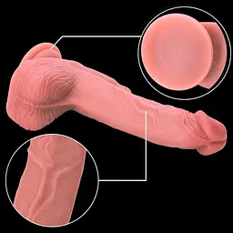 Вібратор Erospace Natural Play D7 Реалістичний з поштовхами, обертанням та підігрівом, 22,6 см - мініатюра 10