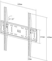 Кронштейн настінний X-Digital STEEL ST315 Black (5988309) - мініатюра 2