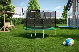 Батут Hop-Sport 10ft (305см) зелений з зовнішньою сіткою - мініатюра 3