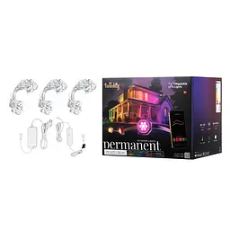 Twinkly Гірлянда Smart LED Twinkly Permanent Light RGB 72 IP65 кабель білий - мініатюра 6