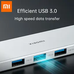 Мультипортовий адаптер Xiaomitype-c 5 in 1 Docking Station BHR6812CN White - мініатюра 2