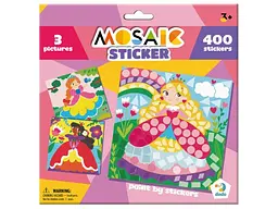 Мозаїка з наліпками Принцеси, DoDo, 3 картинки