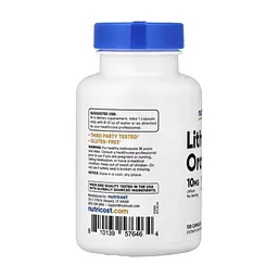 Вітамінно-мінеральний комплекс Nutricost Літій оротат, 10 мг, Lithium Orotate, 120 капсул (NCS57646) - мініатюра 4