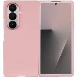 Шкіряний чохол Leather Case (AAA) для Samsung Galaxy Z Fold7 Pink - мініатюра 2