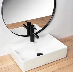 Умивальник Rea Valeria N 35,4x50,3 білий (REA-U5000) - мініатюра 2