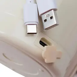 Ланч-бокс харчовий з підігрівом від USB 600 мл, бежевий, із ложкою - мініатюра 4