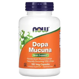 Другие экстракты Dopa Mucuna 180 капсул NOW vit0005869