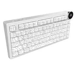 Клавіатура Ajazz AK820 V2 White Peach Switch (AK820-V2-WP-S-W) - мініатюра 4