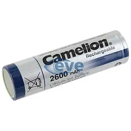 Акумулятор 18650 2600mAh, FlatTop, 3.7V, Bulk Camelion (ICR18650F-26)