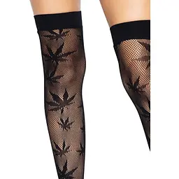 Панчохи Leg Avenue 420 Net thigh highs Black - мініатюра 3