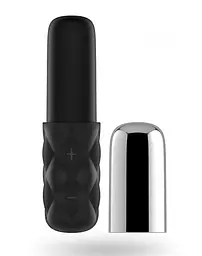 Потужний міні-вібратор Satisfyer Sparkling Darling Silver: 15 режимів, з ковпачком, дизайн помади - мініатюра 5