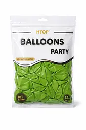 Надувні повітряні кулі HTOP 100 шт Party Balloons 30 см Товари для оформлення Дня народження Святкова атрибутика Зелений - мініатюра 2
