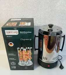 Електрошашличниця Domotec Bbq шашличниця Domotec MS-7781 1000W - мініатюра 6