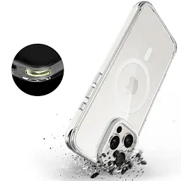 Чохол TPU Space Case Apex with MagSafe для Apple iPhone 16 Pro Max (6.9") Silver - мініатюра 6