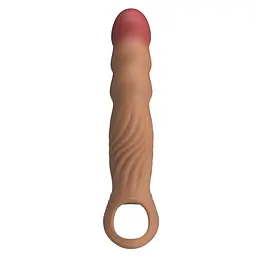 Насадка на пеніс Pretty Love Penis Sleeve Extender 24 см (тілесний) - мініатюра 12