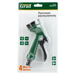 Пістолет-розпилювач 4-х режимний АВС GRAD (5012575) - мініатюра 4