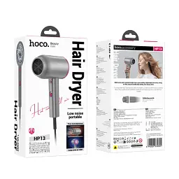 Фен Hoco HP13 Plus Hot and Сold Air Hair Dryer Rose Red - мініатюра 6