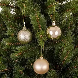 Набір ялинкових куль Mica Decorations шампань 6 см 27 шт. (1181968) - мініатюра 2