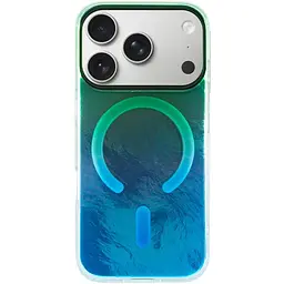 Чохол TPU Shiny Mountain (MagFit) для Apple iPhone 17 Pro Max (6.9) Green / Blue - мініатюра 2