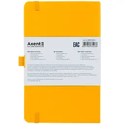 Книга записна Axent Partner A5- в клітинку 96 аркушів жовта (8201-08-A) - мініатюра 3