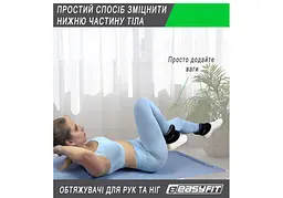 Обтяжувачі EasyFit Comfort 0,5 кг для ніг та рук з металом (пара) (EF-1005-GN) - мініатюра 3