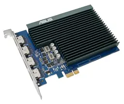 Відеокарта GeForce GT730, Asus, 2Gb GDDR5, 64-bit, 4xHDMI, 927/5010 MHz, Silent (GT730-4H-SL-2GD5) - мініатюра 2