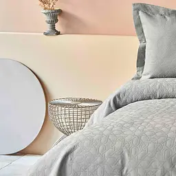 Покривало з наволочкою Karaca Home - Back To Basic gri 160x240 полуторний - мініатюра 2