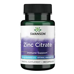 Цинк цитрат Zinc Citrate 50 mg 60 caps