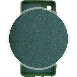 Чохол TPU GETMAN Liquid Silk Full Camera для Samsung Galaxy A15 4G/5G / M15 5G Зелений / Dark green - мініатюра 3
