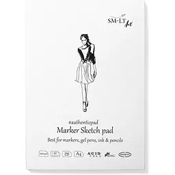 Блокнот-склейка для маркерів SM-LT Art Authentic A4 100 г/м² 50 аркушів