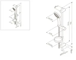 Душовий комплект AM.PM Like F0180000 - мініатюра 8