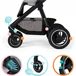 Універсальна коляска 2 в 1 Kinderkraft Everyday 2 Dark Gray Black Frame темно-сіра (00-00305225) - мініатюра 6