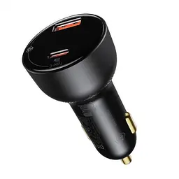 Автомобільний зарядний пристрій Baseus 100 W Superme Digital PPS DUAL 1U+1C + cable 100 W USB Type C TZCCZX-01 - мініатюра 3