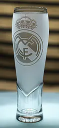 Пивний келих крафтовий 440 мл Реал Мадрид Real Madrid з гравіюванням подарунок для фаната ФК  футбольний матовий - мініатюра 3