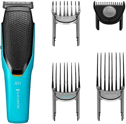 Машинка для стрижки Remington Power X Series X5, мережа+акум., роторний мотор, насадок-4, сталь, чорно-бірюзовий - мініатюра 9