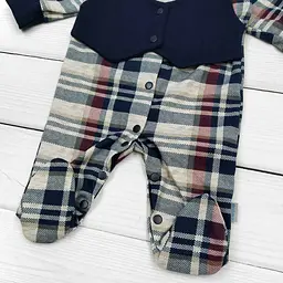 Святковий комплект для дитини Little gentleman зріст 56 см (0 - 1 місяць) Malena Темно-синій з принтом - мініатюра 3
