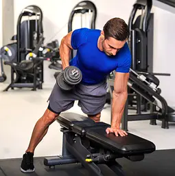 Набір гантелі в кейсі Gymtek чавунні 2х10кг - мініатюра 7