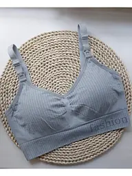 Бюстгальтер топ без кісточки для вагітних та годування розмір 90DE Mothercare 2033 Сірий - мініатюра 10