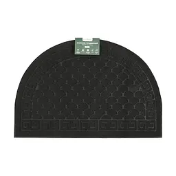 Килимок придверний Eco Fabric Луска півколо без кромки чорний 40 х 60 см (4060-017)