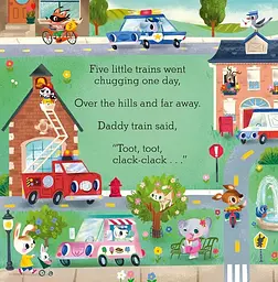 Five Little Trains. A Nursery Rhyme Counting Book for Toddlers 3 - мініатюра 4