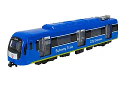 Іграшковий поїзд метро світлозвукові ефекти City Express 731-27K, 3 кольори, короб. 23x4x5см - мініатюра 2