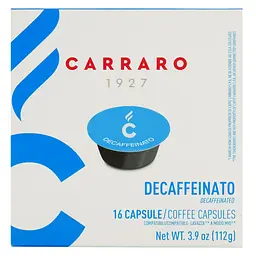 Кава в капсулах Carraro Lavazza A Modo Mio Decaffeinato, 16 капсул - мініатюра 2