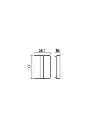 Бра вуличне BREDA AP LED 12W IP54 DG 4000K (5.1.2) Redo 90024 - мініатюра 2