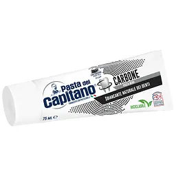 Зубна паста Pasta del Capitano Carbone з активованим вугіллям 75 мл (8002140032219) - мініатюра 2