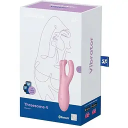 Кліторальний смарт вібратор Satisfyer Threesome 4 Pink із трьома пальчиками - мініатюра 4