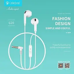 Навушники Celebrat G20 Wired Earphones Black - мініатюра 2