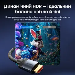 Кабель HDMI Vention ALVHI 2.2 16K 60 Гц 3 м сірий (ALVHI) - мініатюра 12