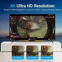 Кабель Vention DisplayPort-DisplayPort V 1.4 1 м (HCCBF) - мініатюра 3